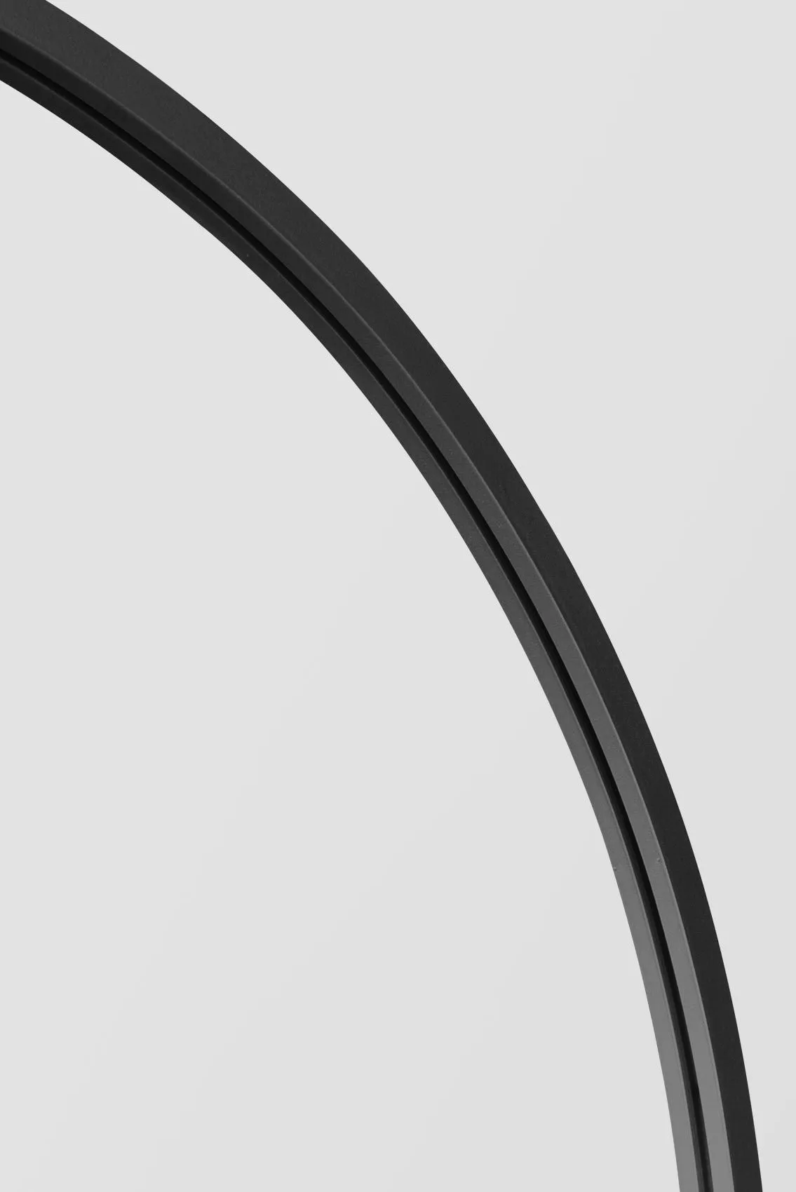 MirrorOutlet Full Length Black Framed Arched Leaner Wall Mirror 71" X 35" (180CM X 90CM) 5
