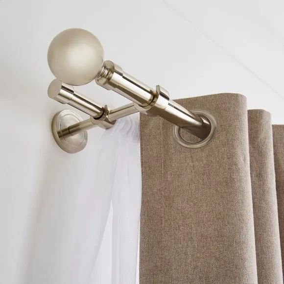 Ashton Double Layer Extendable Metal Curtain Pole 4