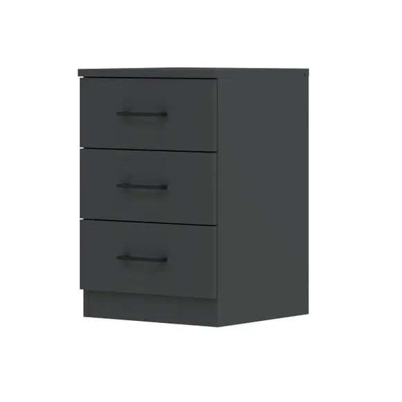 Foster 3 Drawer Bedside Table 5