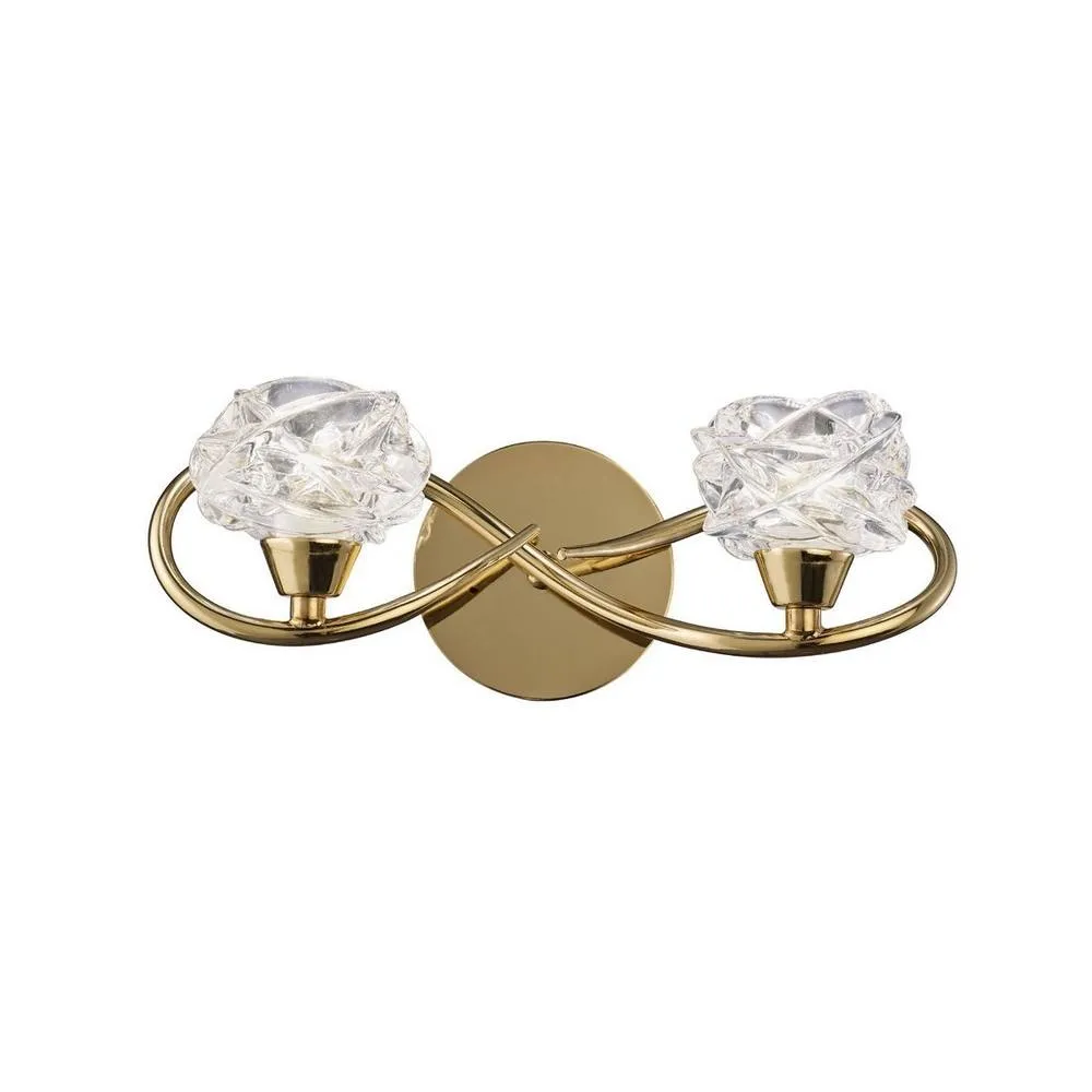 Netlighting Maremagnum Wall Lamp Switched 2 Light G9 French Gold