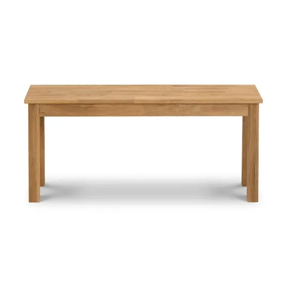 Coxmoor 2 Seater Dining Bench, Solid Oak 3