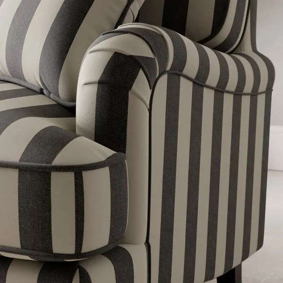Beatrice II Woven Stripe 2 Seater Sofa 4