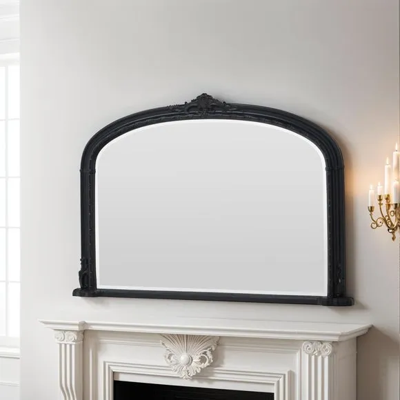 Yearn Victoria Arched Bevelled Overmantel Wall Mirror