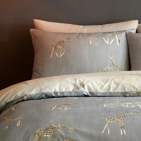 Milo Giraffe Polycotton Duvet Cover & Pillowcase Set 2