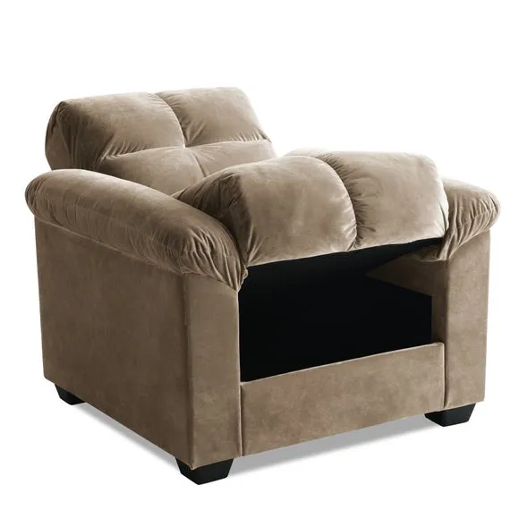 Margo Velvet Reclining Armchair 3