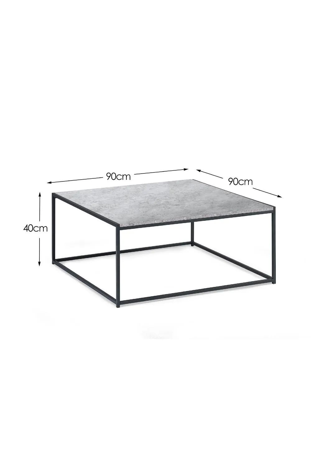 Julian Bowen Staten Square Coffee Table in Grey 4