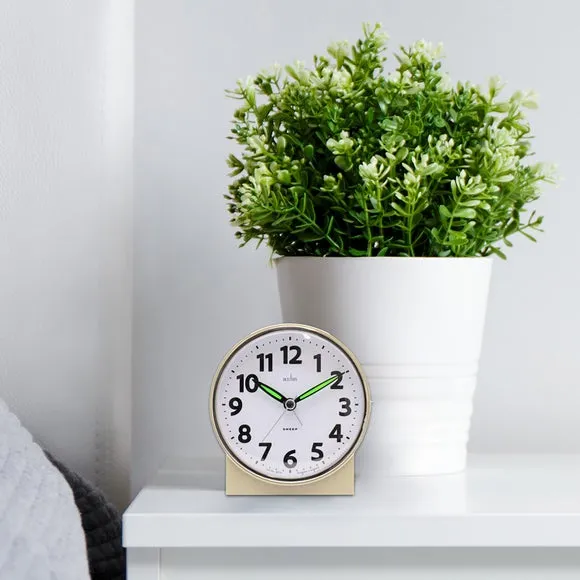Acctim Micah Non Ticking Analogue Alarm Clock 1