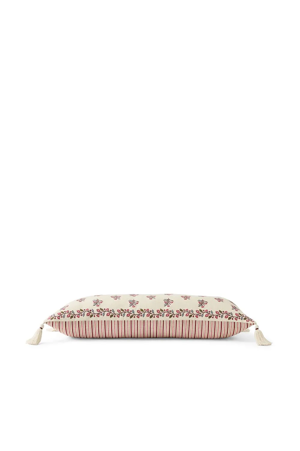 CHRISTY 'Newstead' Mulberry Reversible Filled Cotton Lumbar Cushion in Cream 4
