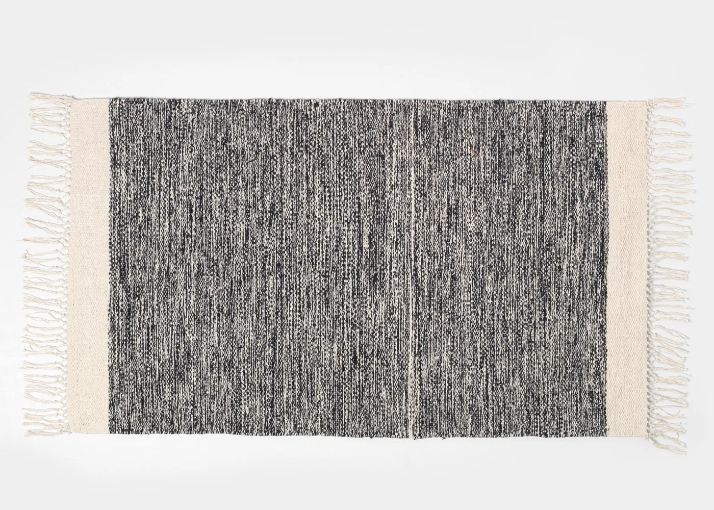 ferm LIVING Melange Mat Black 60 x 100cm