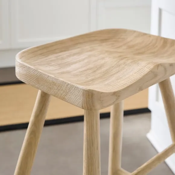 Loxwood Counter Height Bar Stool, Solid Oak 3