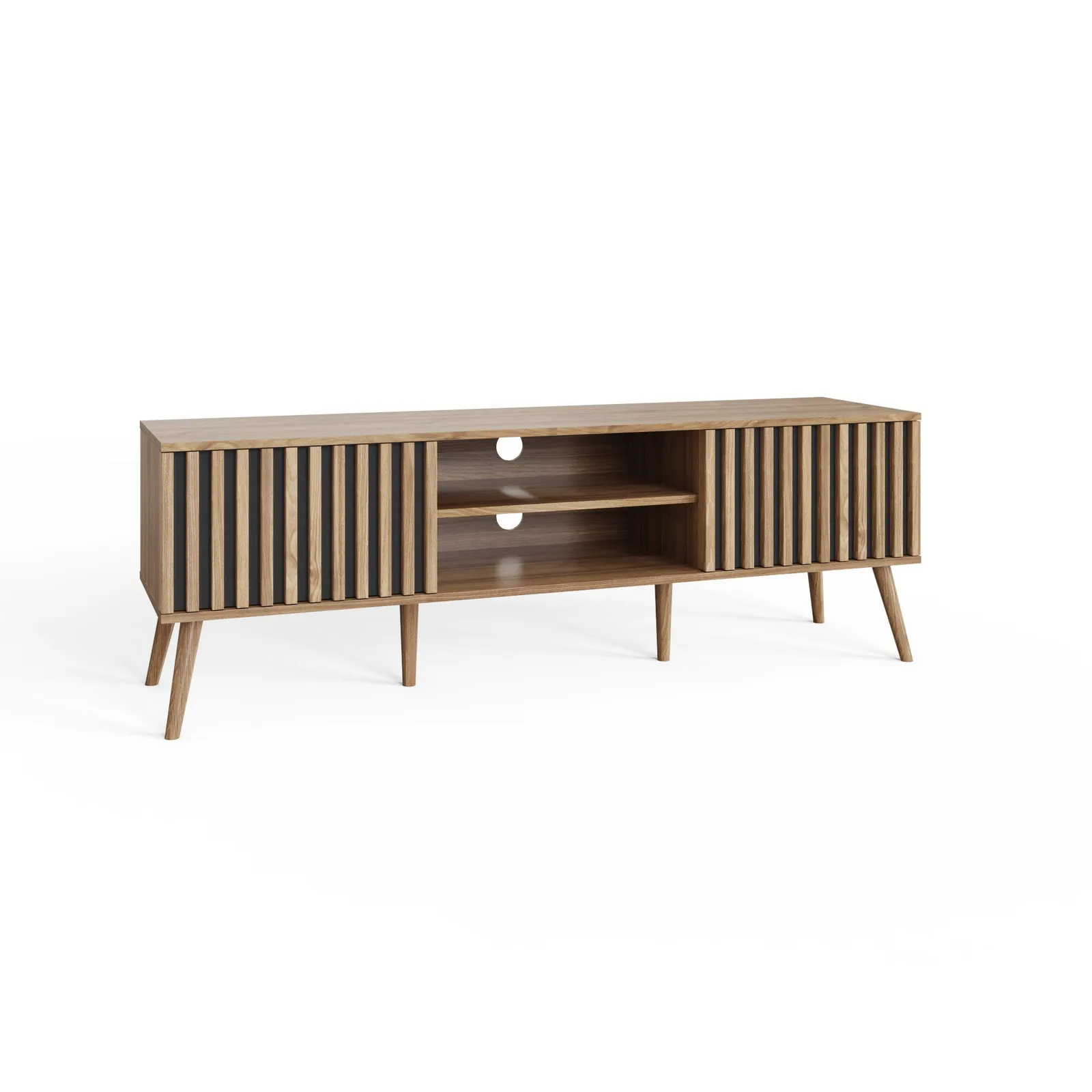 GFW Rowan TV Unit in Light Oak 2
