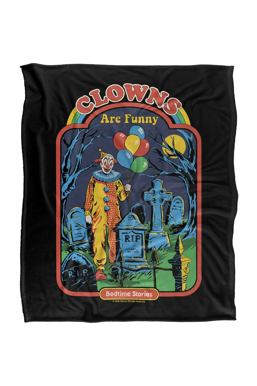 Steven Rhodes Clowns Are Funny Silky Touch Super Soft Throw Blanket