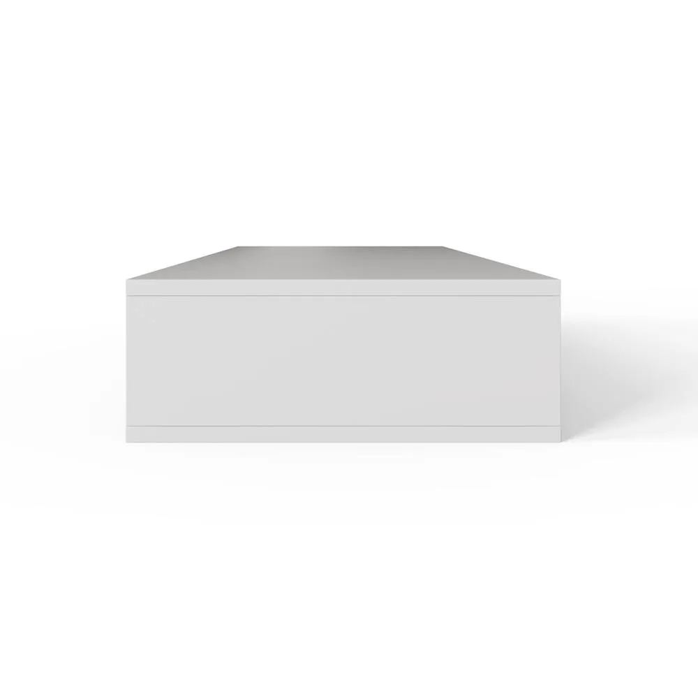 GFW Sienna Wall Mounted Dressing Table in White 5