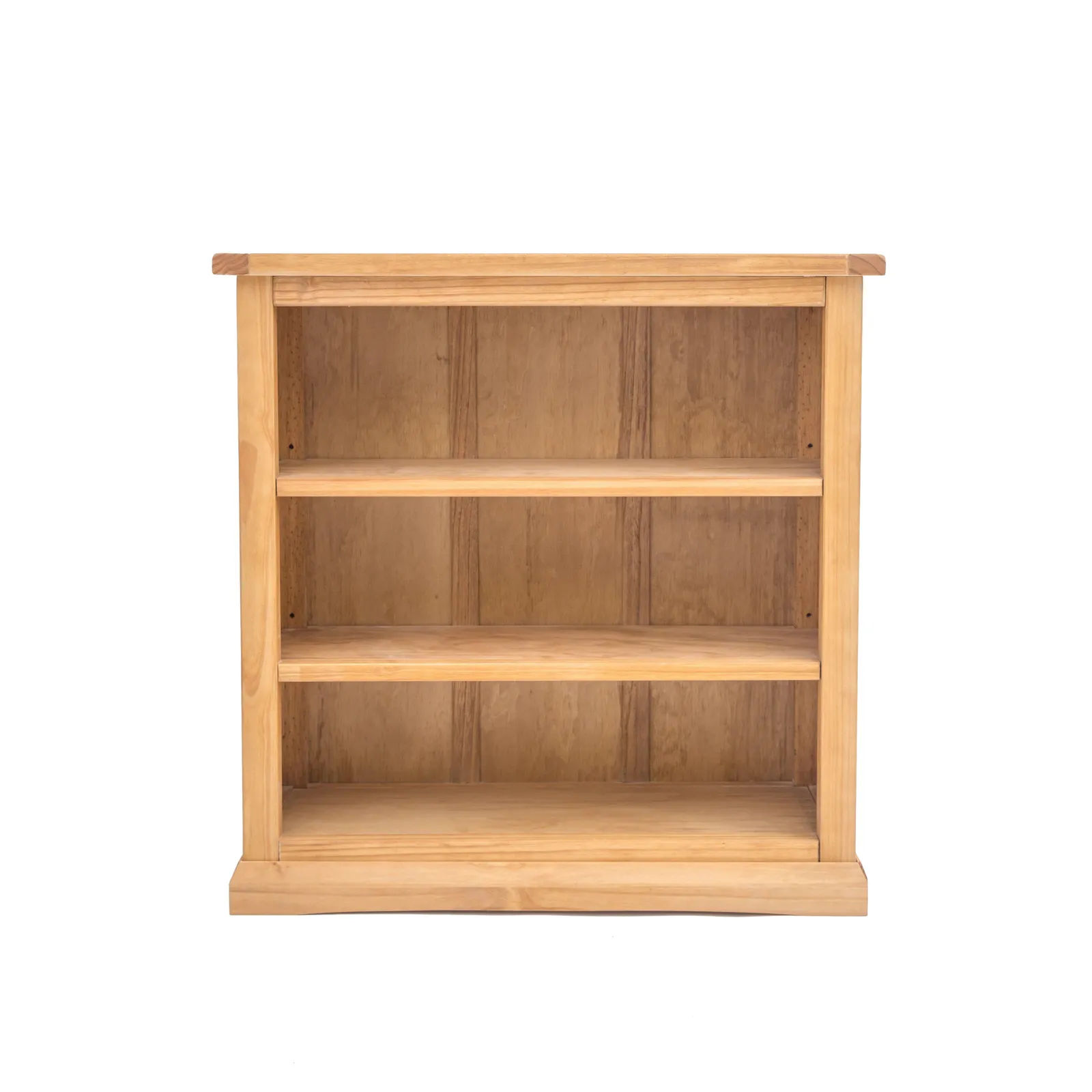 Cabinet Bits Bookcase with plinth 90x90x30cm in Light Brown