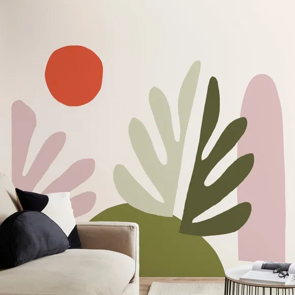 Elements Leaf Wall Mural 2