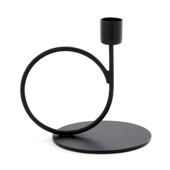 Metal Looped Candlestick Holder 3