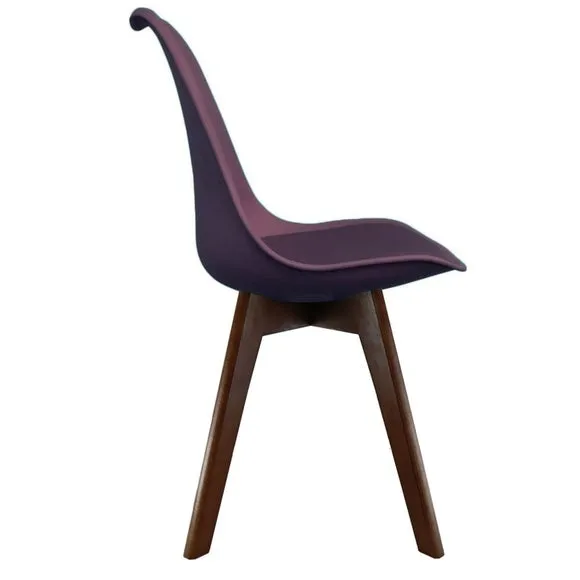 Fusion Living Soho Plastic Dining Chair with Squared Legs 4