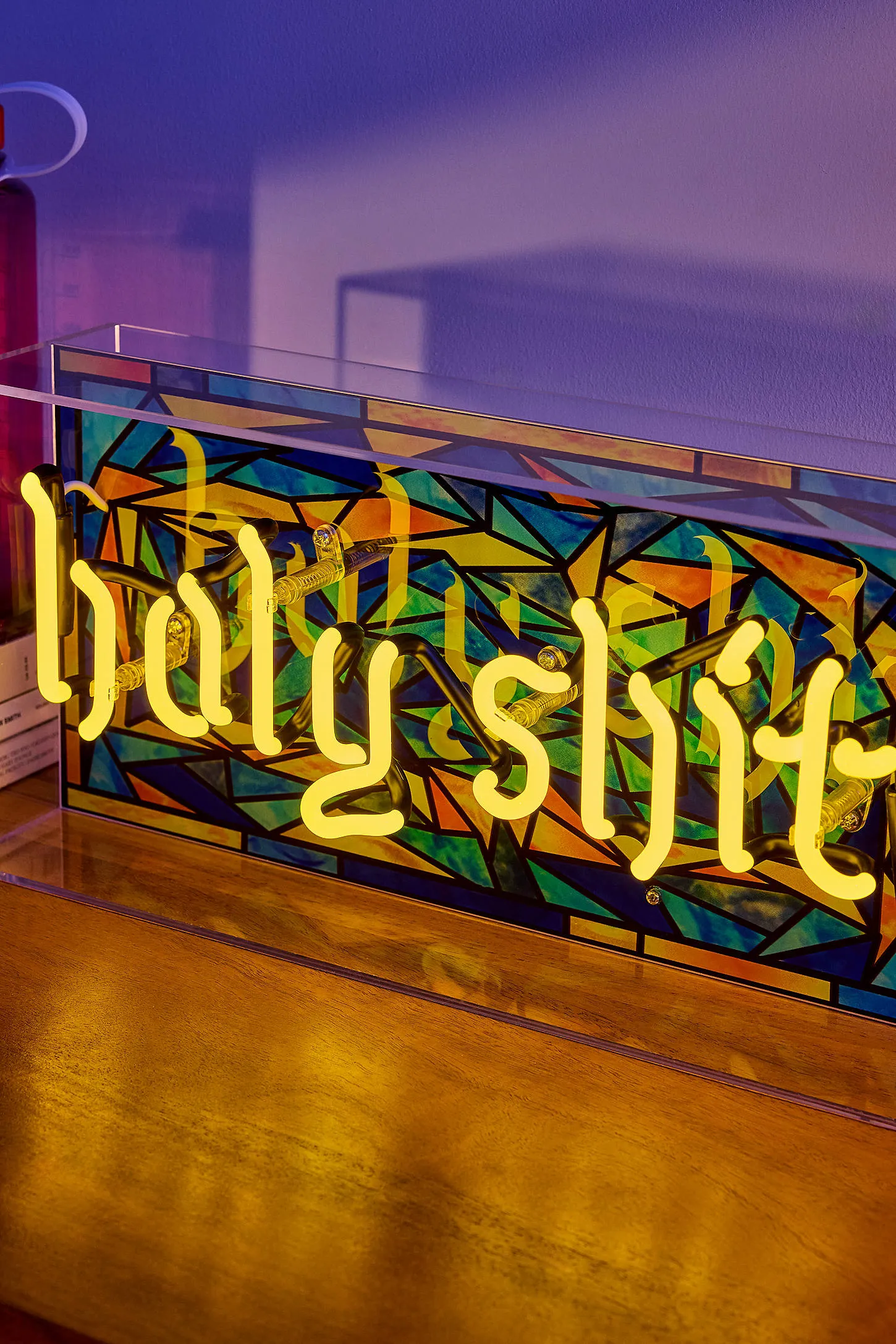 Neon Holy Sh*t Glass Box Light 2
