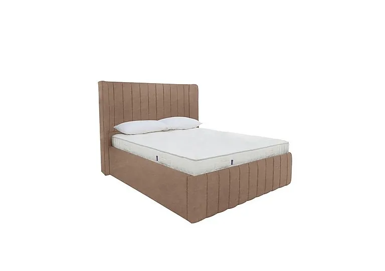Eira Low Foot End Ottoman Bed Frame - King Size - Savannah Mocha