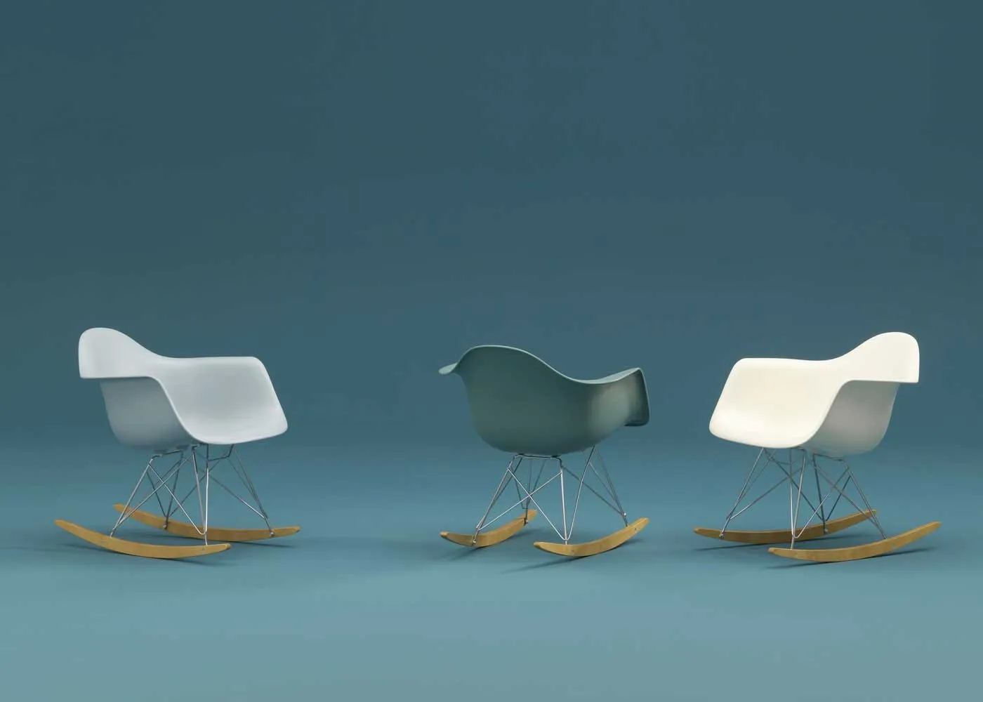 Vitra Eames RAR Rocking Chair Mustard 4