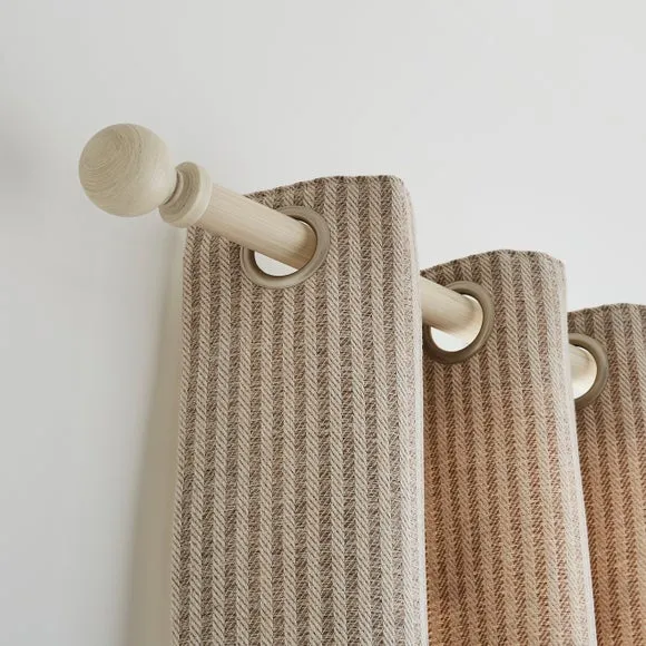 Ashton Wood Curtain Pole 2