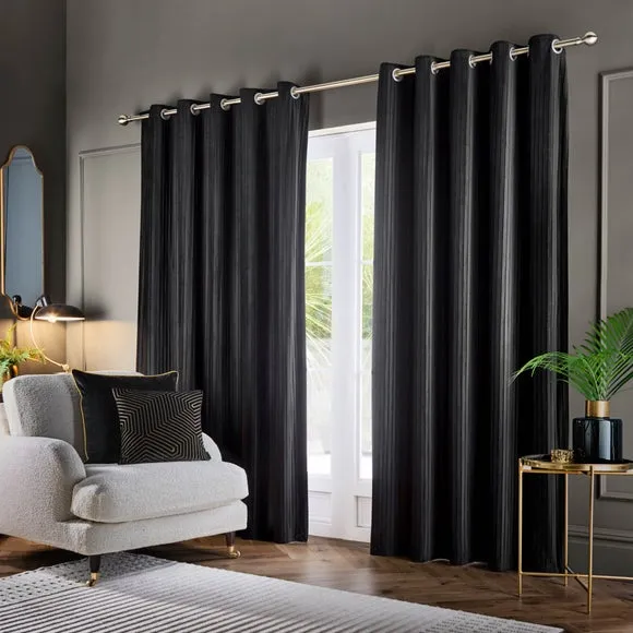 Paoletti Corinthian Eyelet Curtains 2