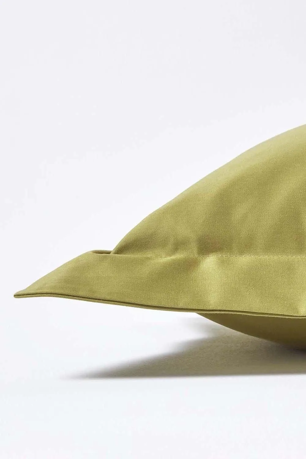 Homescapes Egyptian Cotton Oxford Pillowcase 1000 TC, King Size in Olive 2