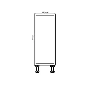 Wickes Winsford Dust Grey Standard Depth Base Unit - 300mm 2