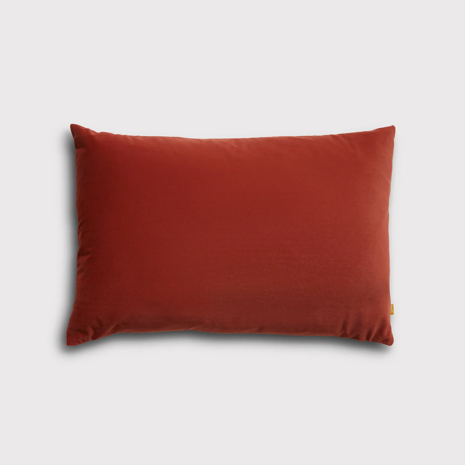 Velvet Rust Cushion, Square, Orange Polyester | Barker & Stonehouse