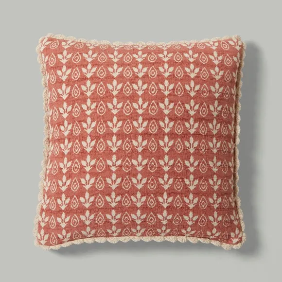 Matalasse Printed Cotton Square Cushion Cover 3