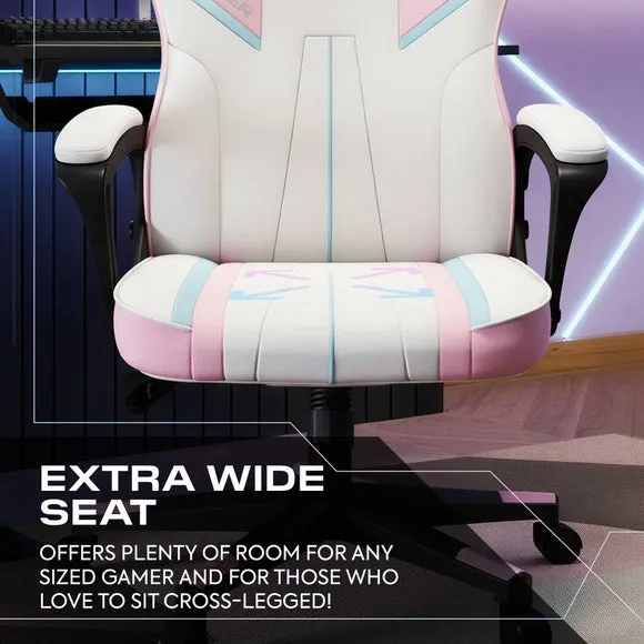 X Rocker Tempest Bubblegum Office Gaming Chair 3