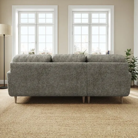 Sven Chunky Chenille Large Corner Chaise Sofa 3