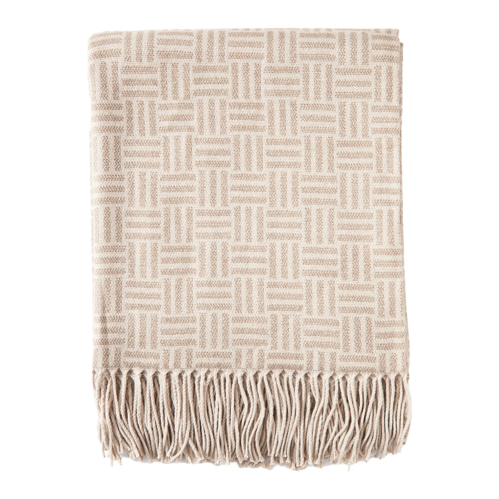 Vinga Lenox Geometric Throw in Brown
