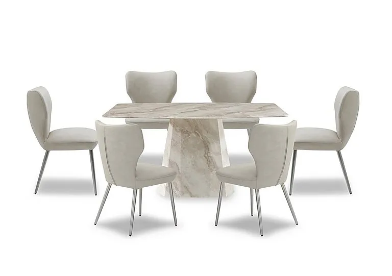 Elegante Dining Table and 6 Chairs - 150-cm