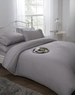 New Edge Blinds Carlton Collection Duvet Set in Grey