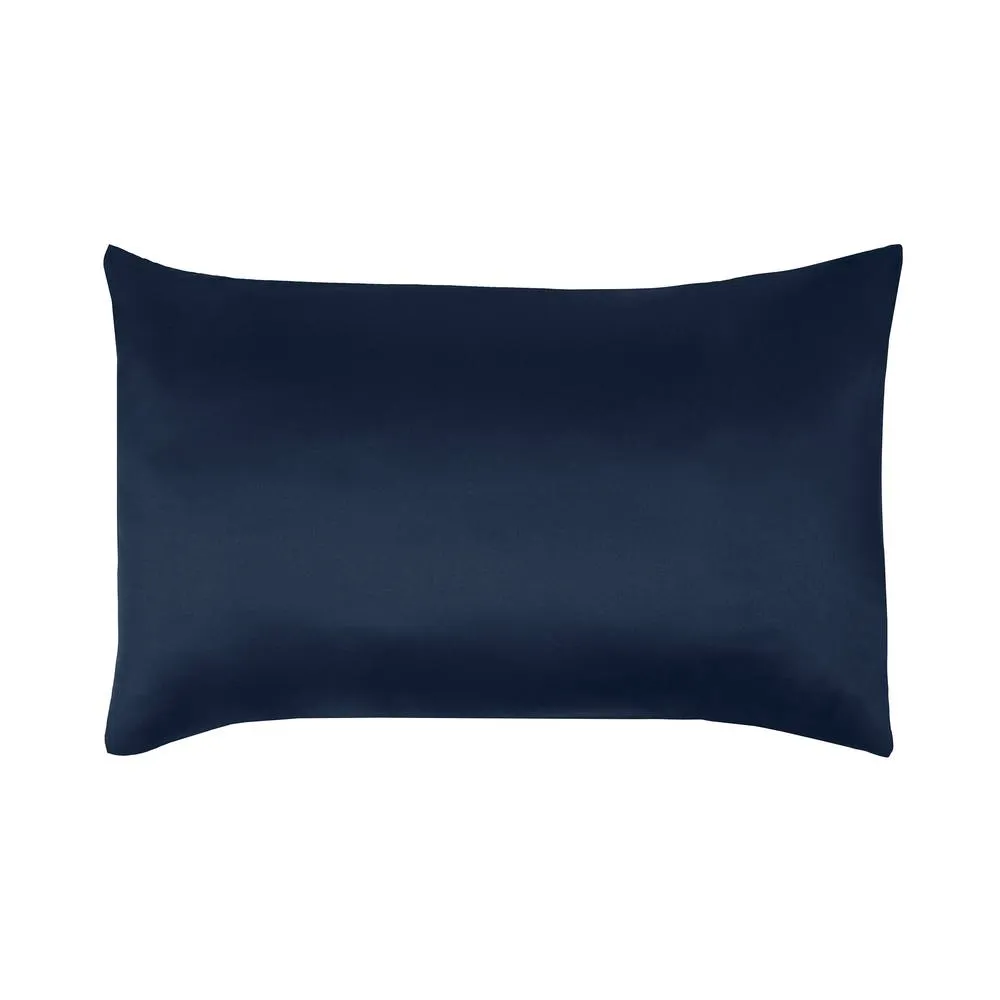 Smart Living Super Soft Warm Cosy Plain Dye Housewife Pillowcases Pair in Navy
