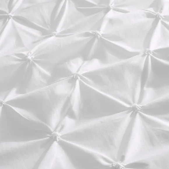 Aster Pintuck 100% Cotton Duvet Cover & Pillowcase Set 3