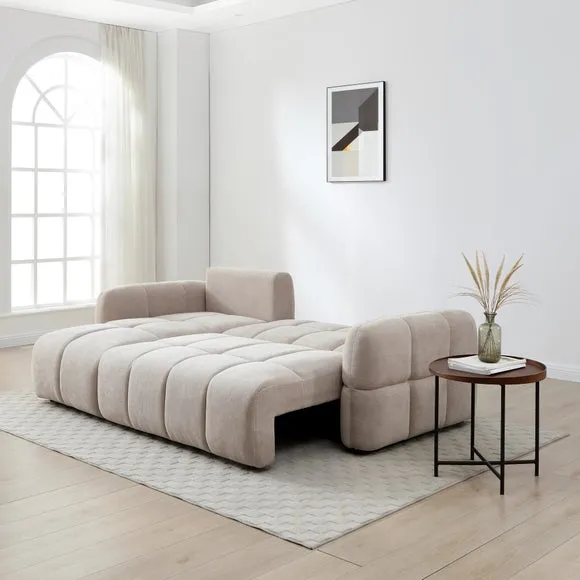 Jolie Chenille Quilted Cloud Corner Sofa Bed 3