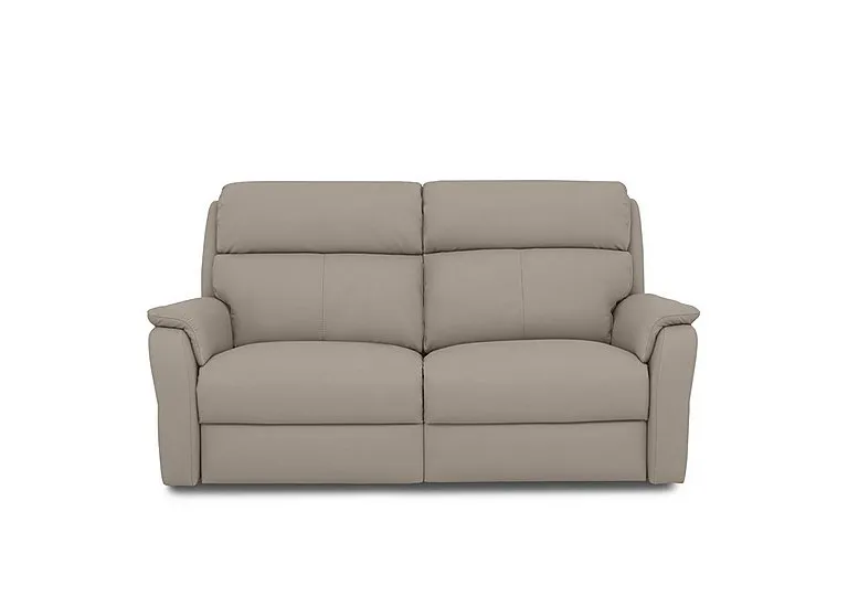 Vito Leather 2 Seater Recliner Sofa with Headrests and Power Lumbar