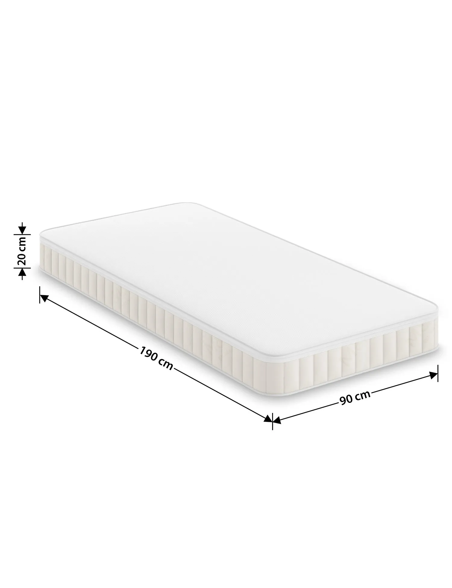 M&S Kids Breathable 192 Open Coil Spring Mattress