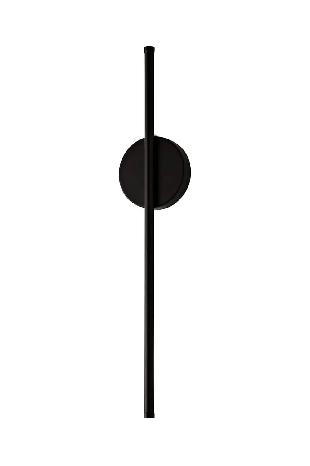 ValueLights Lymm Pair Pillar Rechargeable Slimline Stem LED Wall Light in Black 6