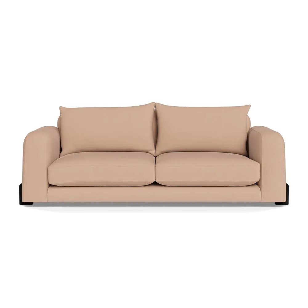 Heal's Nuvola 4 Seater Sofa Capelo Linen-Cotton Rosedale Black Feet 1