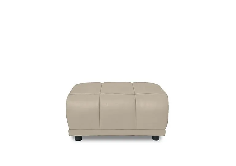 Cube Leather Large Footstool
