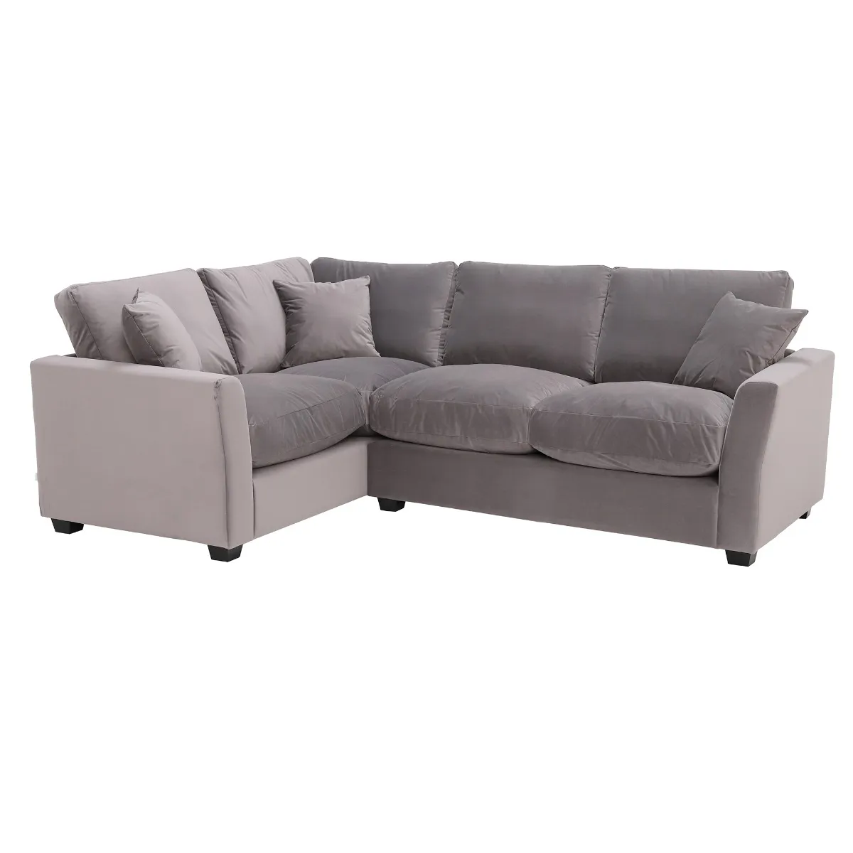 Taylor Small Left Hand Facing Corner Sofa, Sunningdale Nickel Grey
