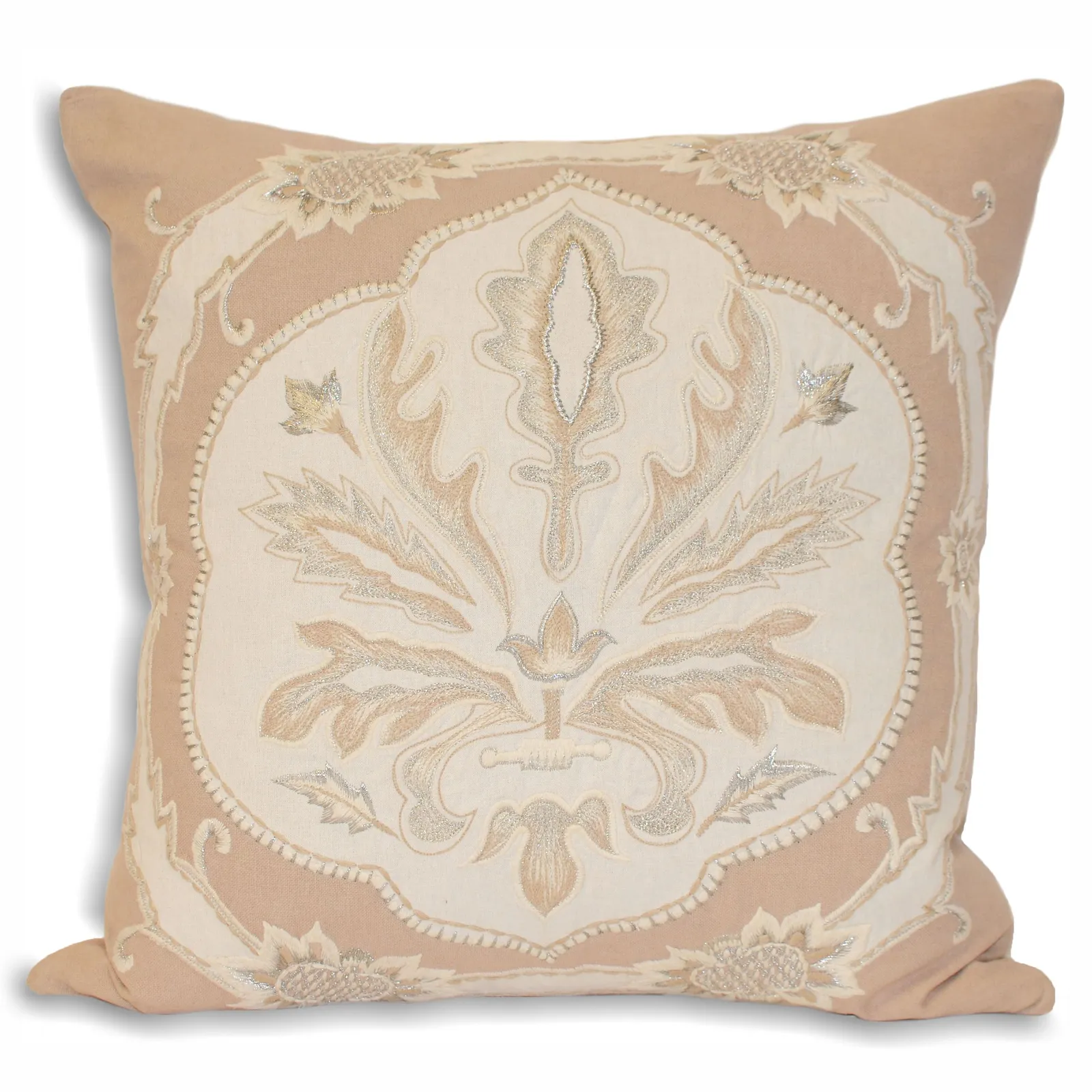 Paoletti Furn. Medina Velvet Tasselled Polyester Filled Cushion In Berry 43 X 43Cm, Multi