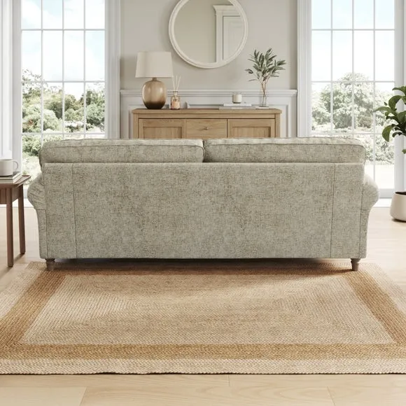 Flori Chunky Chenille 4 Seater Sofa 3