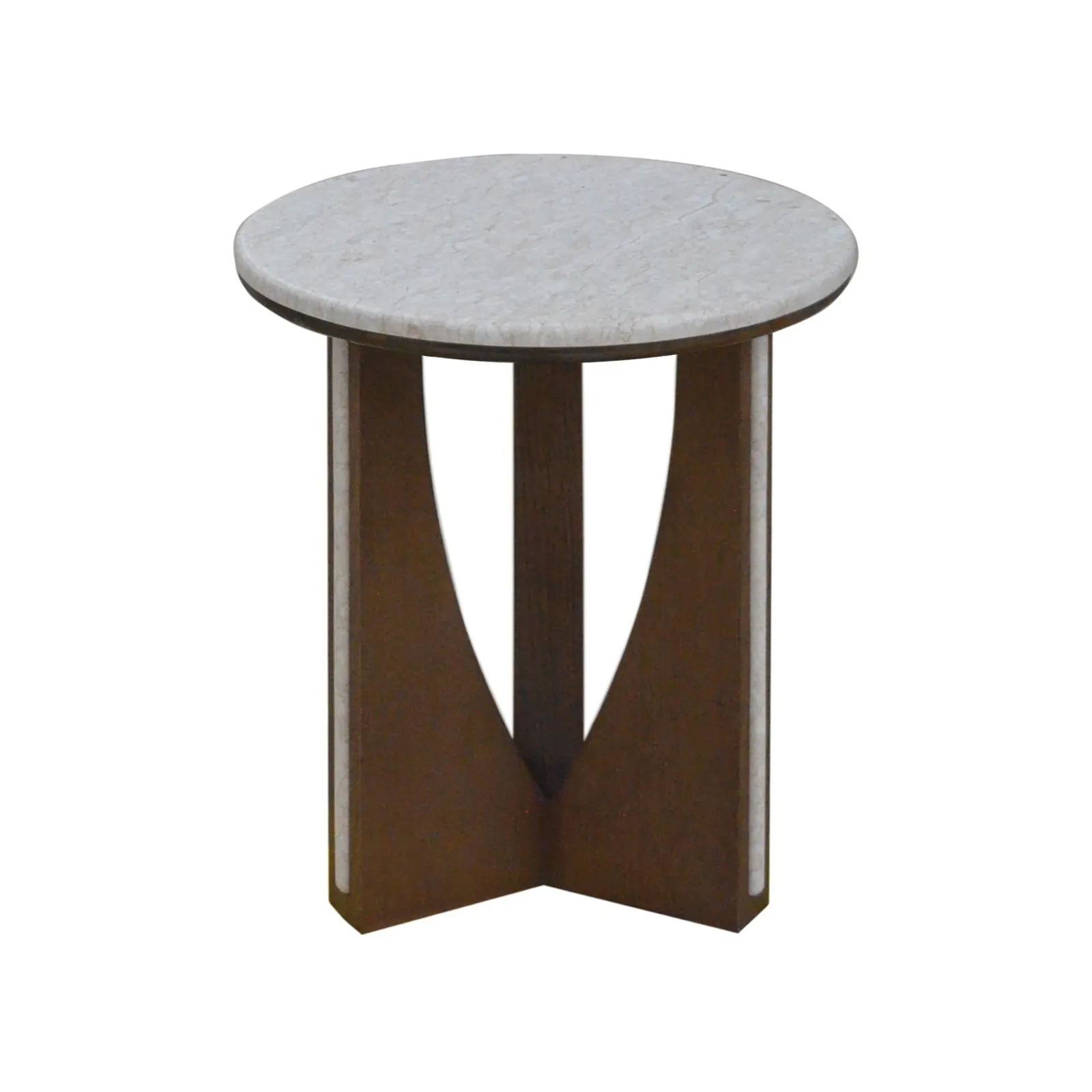 Leda Side Table, Round, Grey Marble | Barker & Stonehouse 5