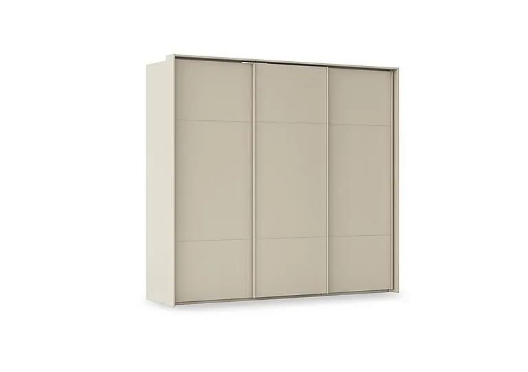 Haven 250cm 3 Door Slider Wardrobe with Décor Doors