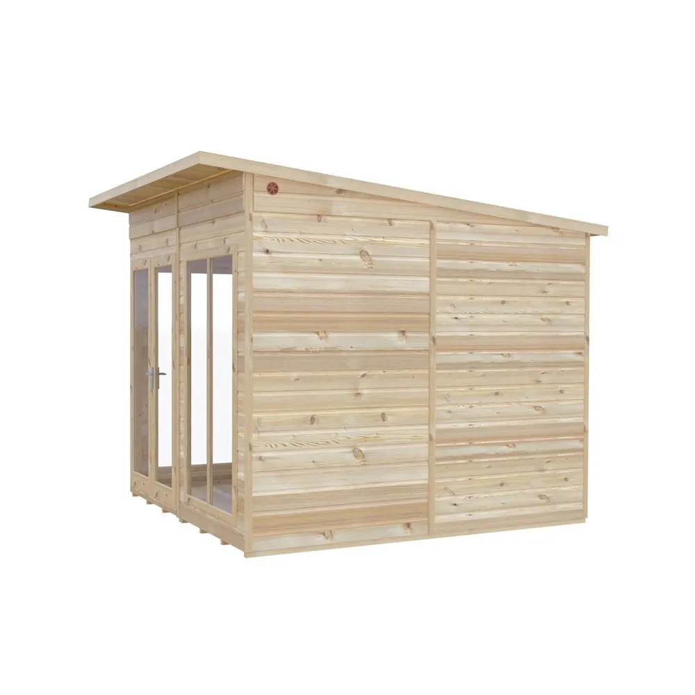 Shires Lela 8x8 Summerhouse - L244.8 x W238 x H227.5 cm in Light Brown 4