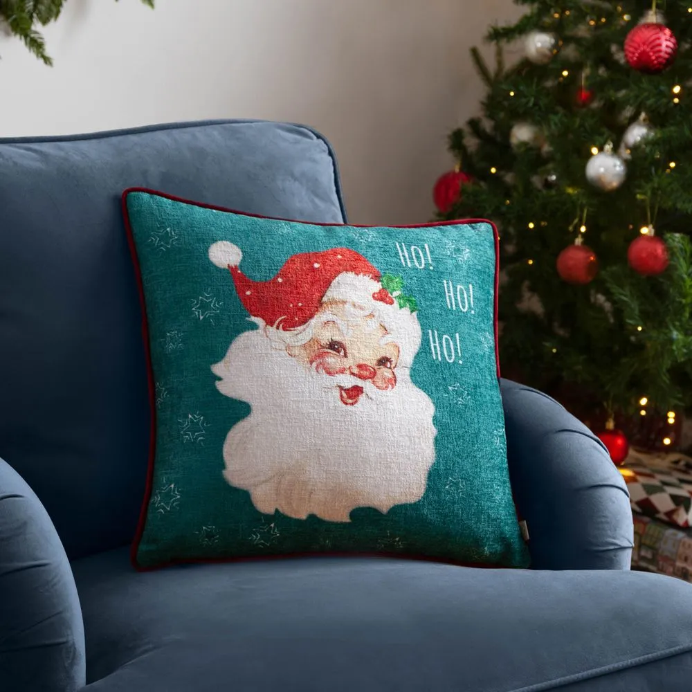 Evans Lichfield Vintage Santa Printed Cushion